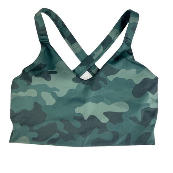 Gap Fit Womens  Long Line Sporty and Athletic Camo Style Sports Bra - Picture 1 of 11